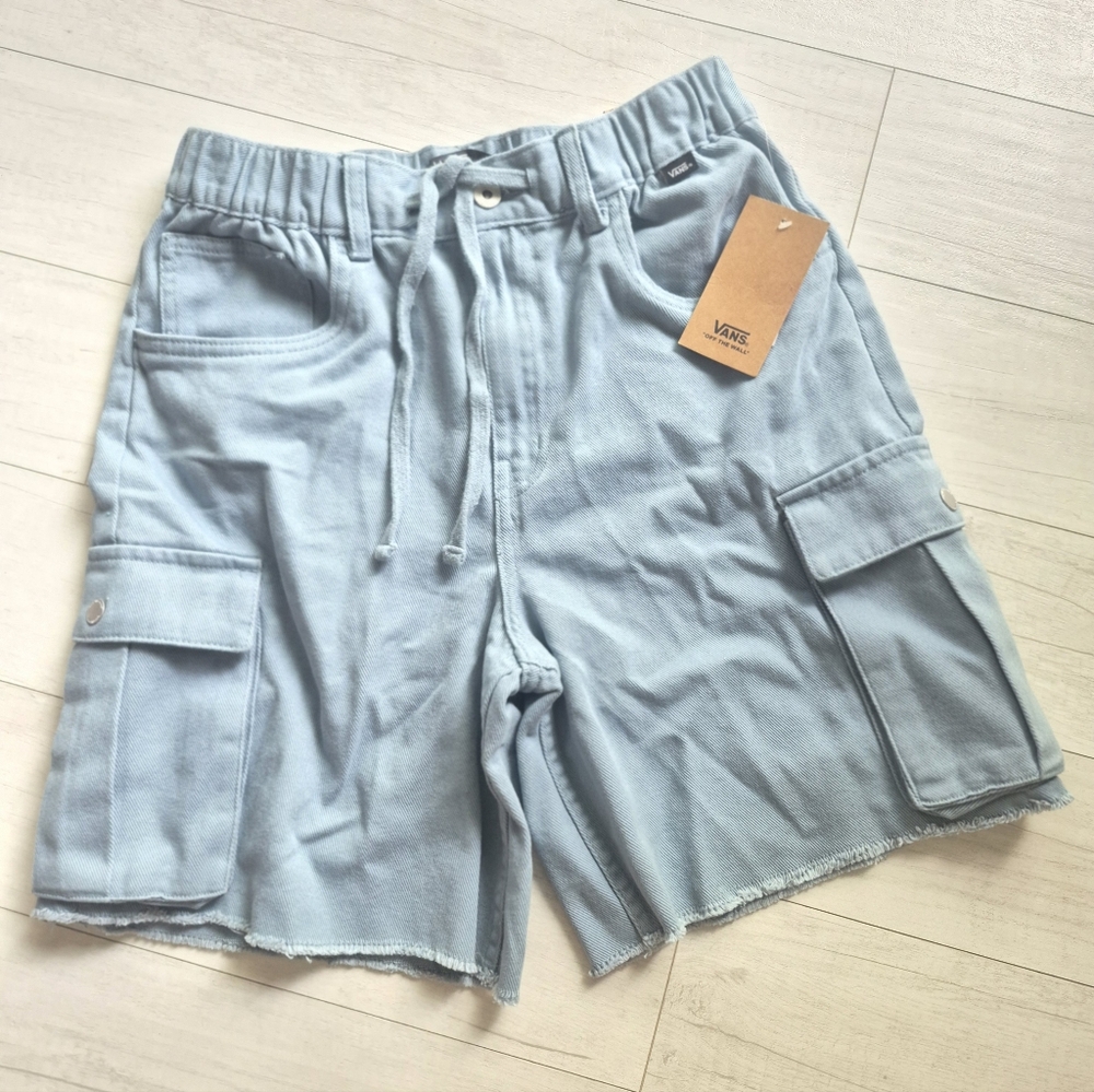 VANS NEW Kaylee Cargo Canvas Shorts